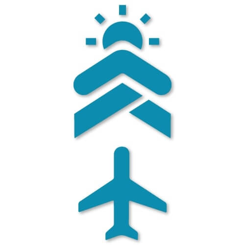 AutoPilot Daily logo with a sun and two upward pointing arrows over a plane