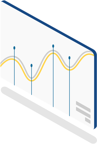 Graph with PPC data points trending upwards