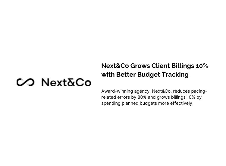 Next&Co and Shape PPC budget management software case study